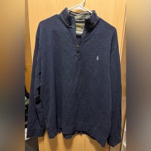 Polo Ralph Lauren Men’s Half Zip Up Blue Hoodie